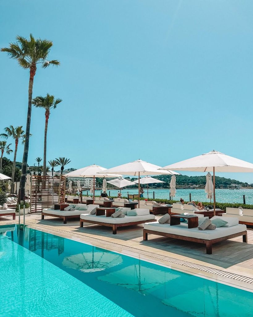 Beach Deck del Nobu Hotel Ibiza Bay