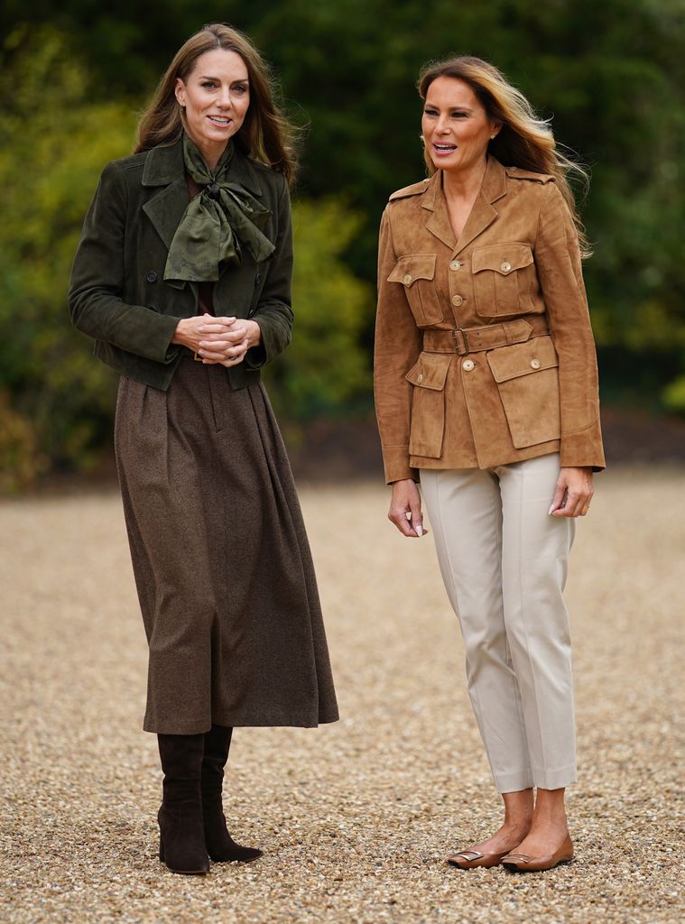 La primera dama de Estados Unidos en su visita de estado a Londres . 