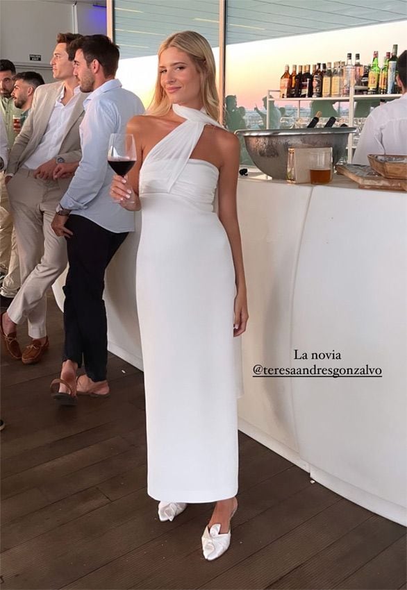 Teresa Andrés Gonzalvo, espectacular de blanco en su preboda