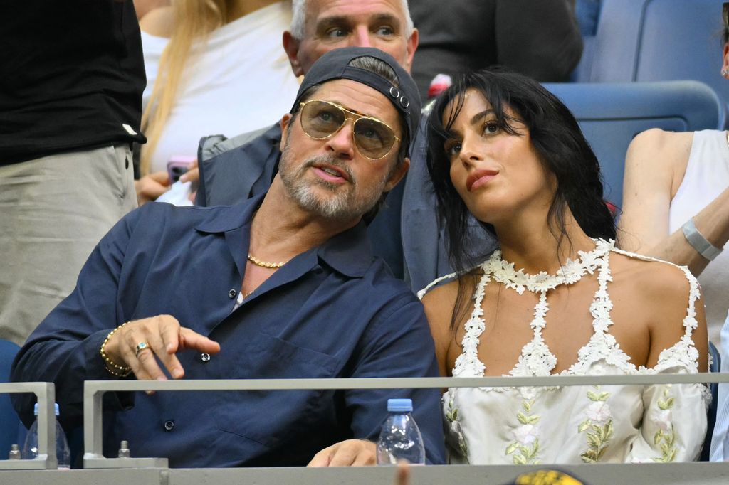 Brad Pitt e Inés de Ramon en el US Open