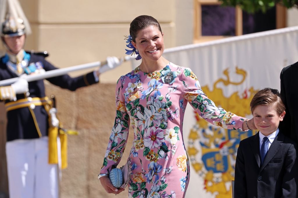 Victoria de Suecia y su hijo Oscar