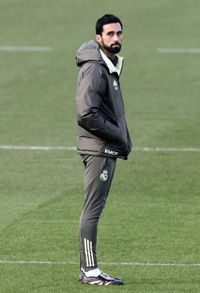 El nuevo técnico del Real Madrid, en su primer entrenamiento con el primer equipo