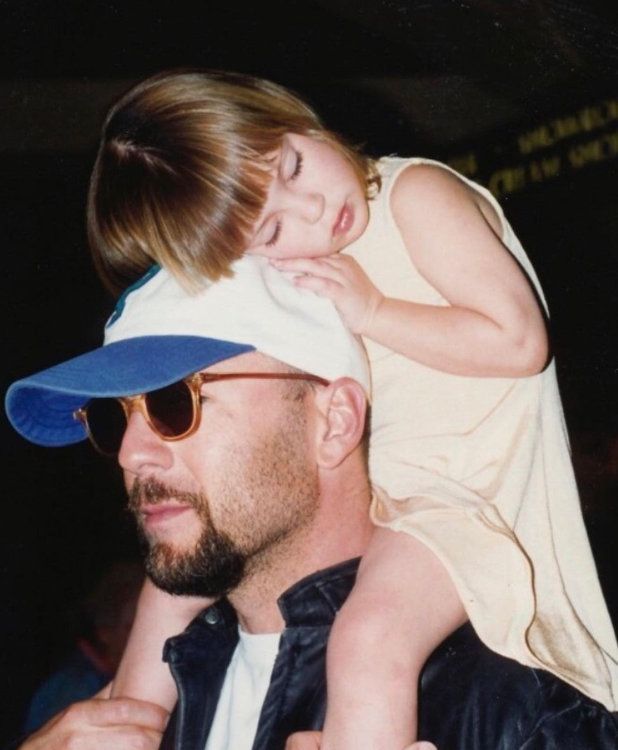 Bruce Willis y su hija Scout 
