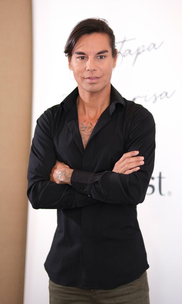 Singer, Julio Iglesias Jr. poses during the presentation of