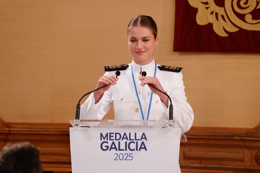 La princesa Leonor recibe la Medalla de Oro de Galicia el 14 de julio de 2025