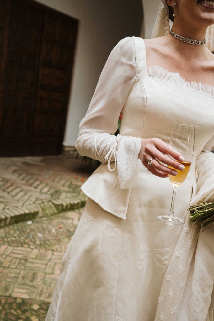 Vestido de novia Belén Miranda detalles