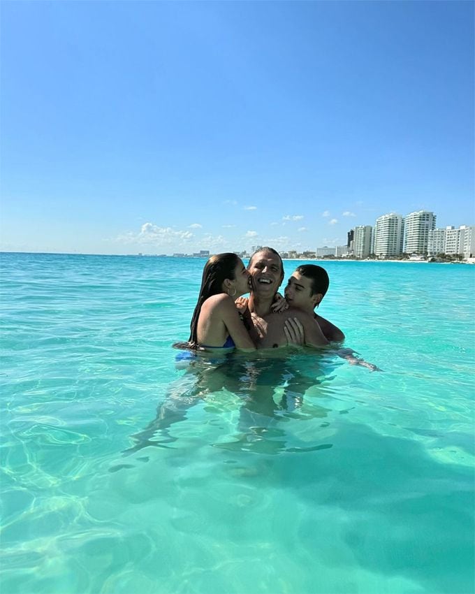 El Cordobés y Virginia Troconis dan la bienvenida al 2024 en Cancún