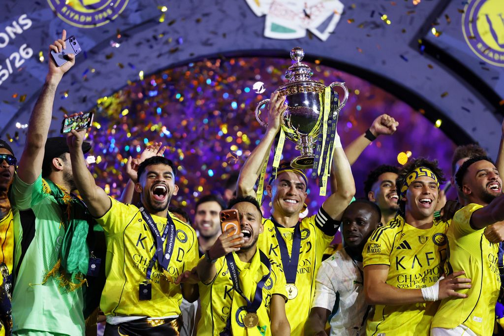 Cristiano Ronaldo celebra la gran victoria con el Al-Nassr