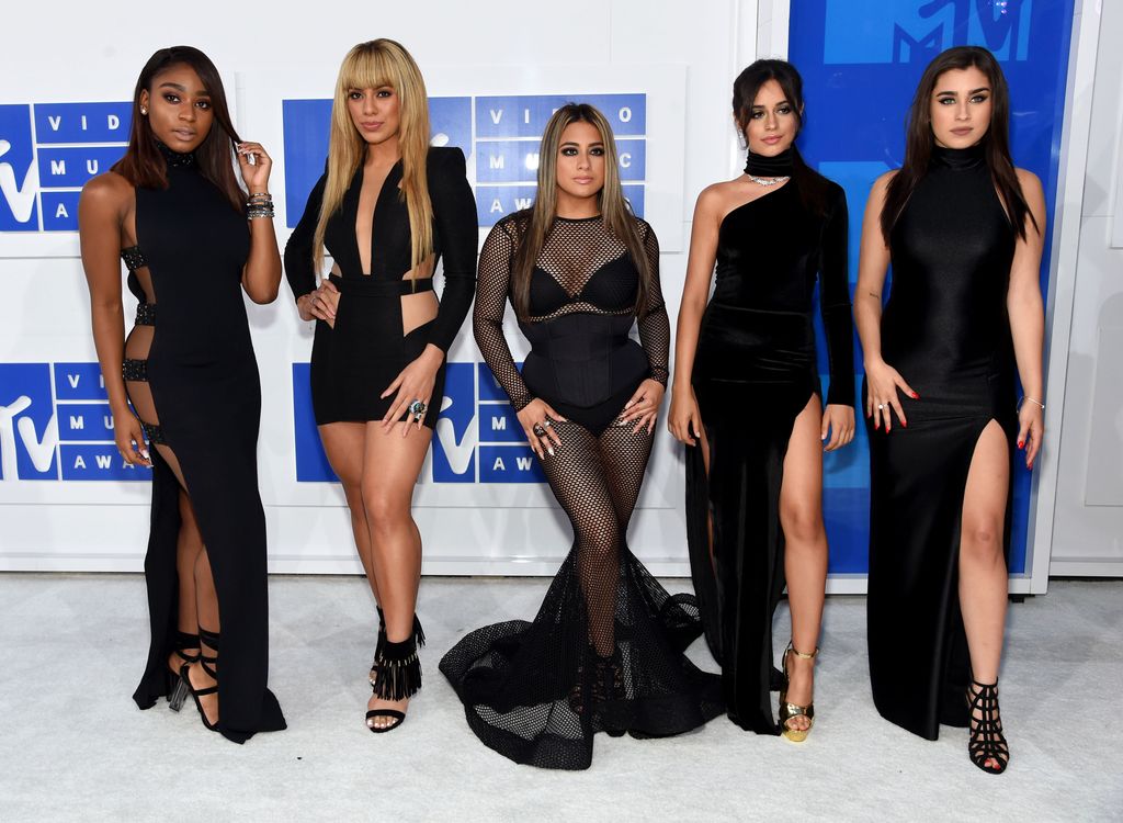NEW YORK, NY - AUGUST 28: (L-R) Normani Kordei, Dinah Jane Hansen, Ally Brooke, Camila Cabello and Lauren Jauregui of Fifth Harmony attend the 2016 MTV Video Music Awards at Madison Square Garden on August 28, 2016 in New York City.  (Photo by Jamie McCarthy/Getty Images)