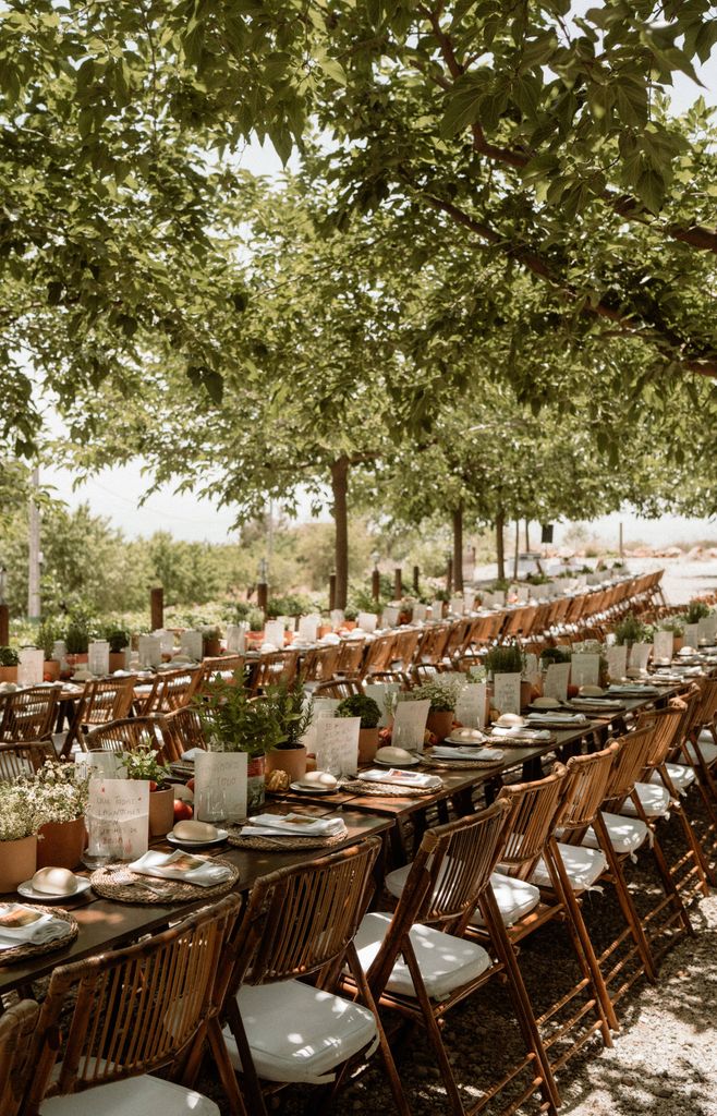 Mesas de boda al aire libre decoración primavera