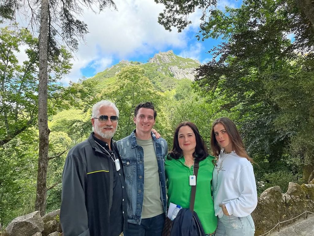 Fátima Bosch junto a su familia