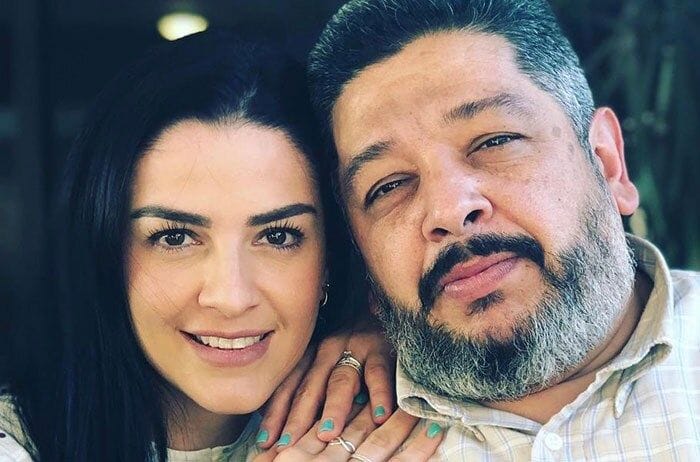 Lidia Ávila y su hermano 