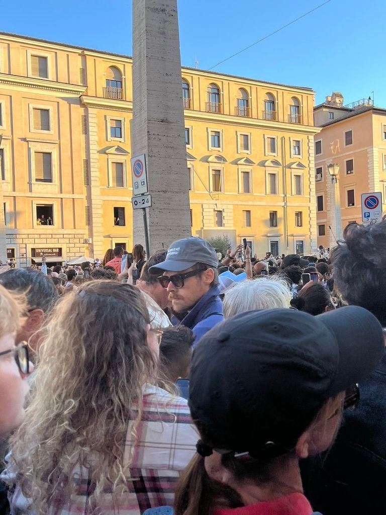 Harry Styles en el Vaticano durante la elección del nuevo papa