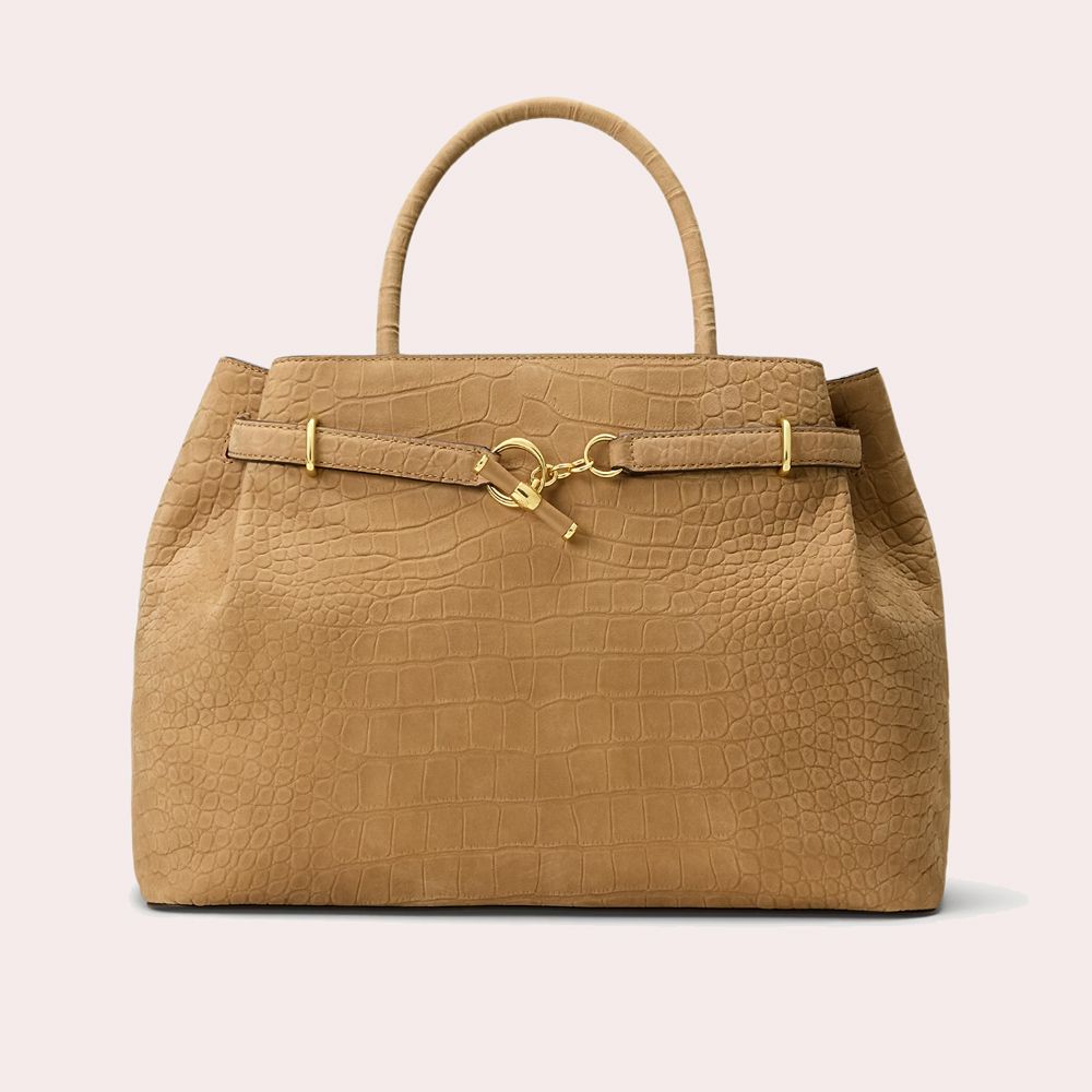 Bolso satchel Blaike grande de nobuk