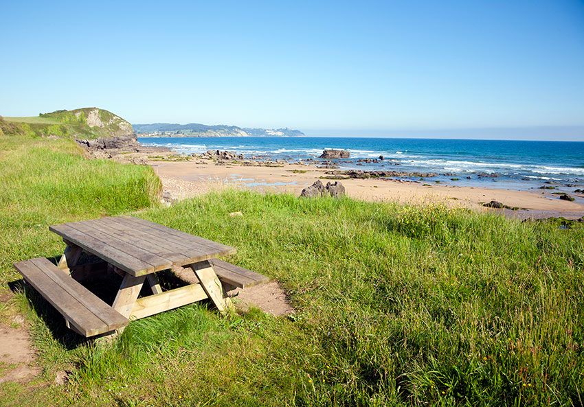 Playa de La Beciella en Caravia, Asturias