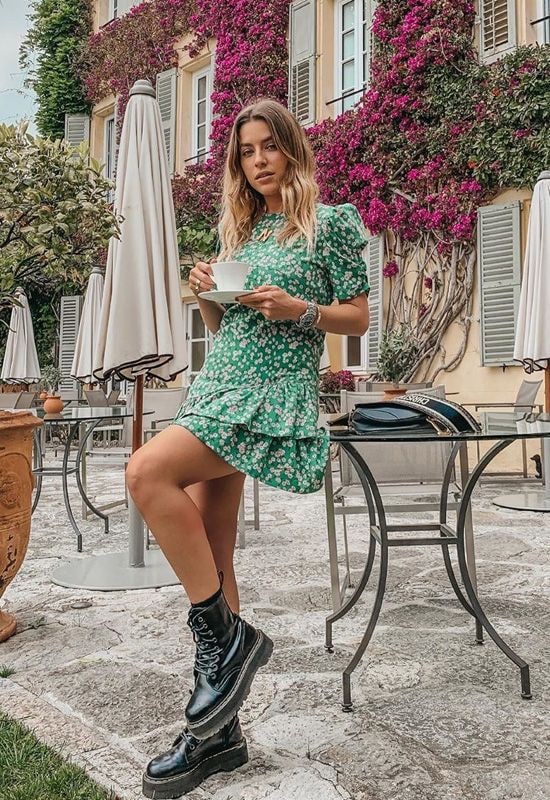 vestido volantes