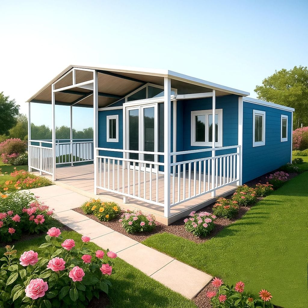 Modelo de casa prefabricada “llave en mano”, con cocina, baño e instalaciones completas, materiales de alta calidad y distribución personalizable. Su precio ronda los 19.500 euros