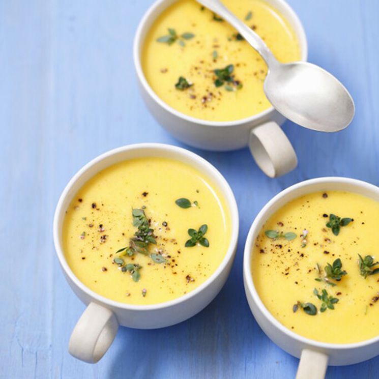 Crema de coliflor y zanahoria al jengibre 