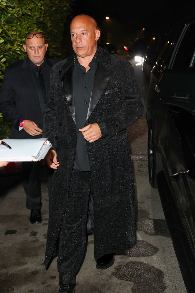 Vin Diesel, fotografiado a su llegada a la fiesta