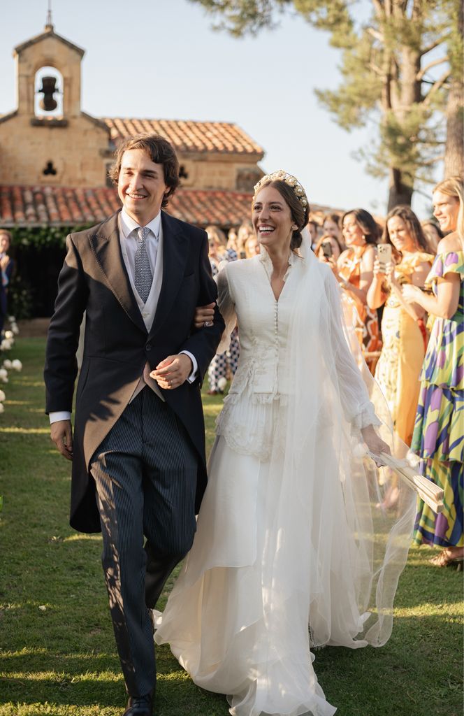 Vestido de novia viral Marcela Mansergas con levita