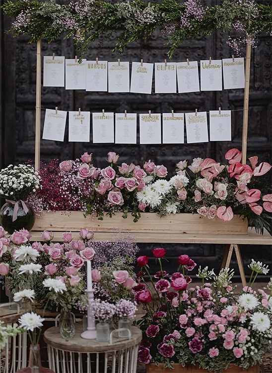 papelería de boda Seating plan