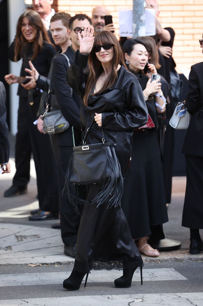 Monica Bellucci durante el desfile de Fendi en la Semana de la Moda de Milán, el 23 de septiembre de 2026.