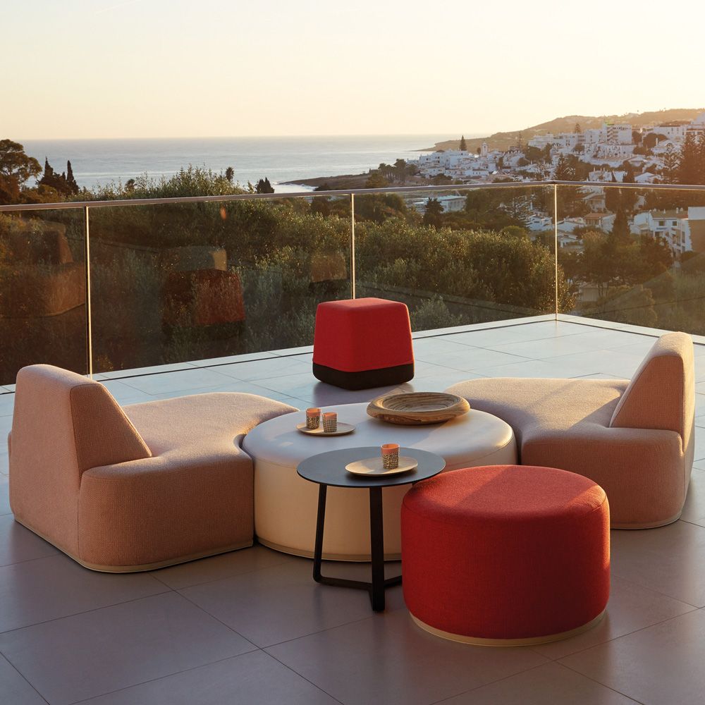 Salón de estar con muebles modulares