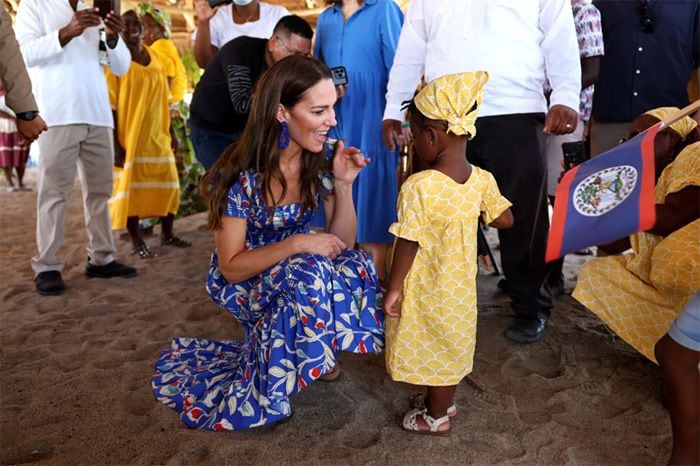 Los duques de Cambridge en Hopkins (Belice)