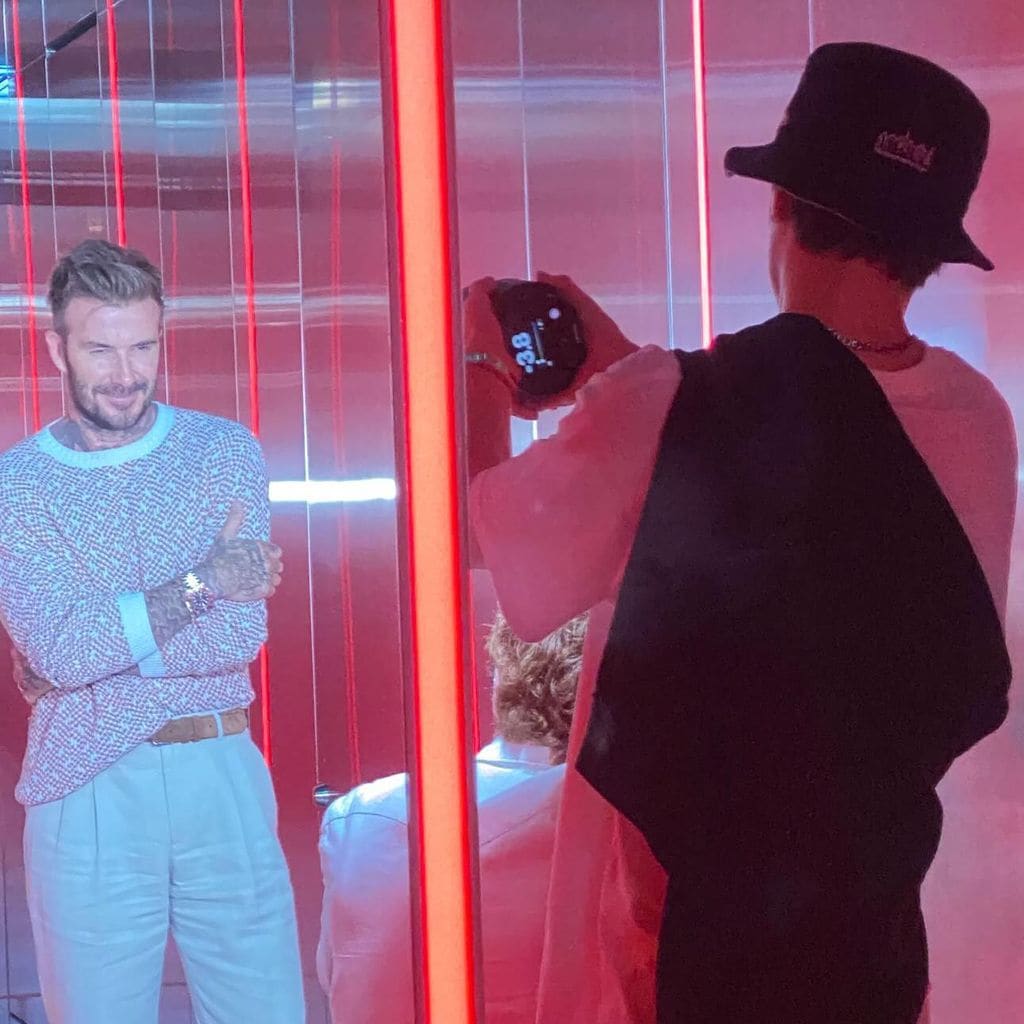 david beckham y su hijo cruz