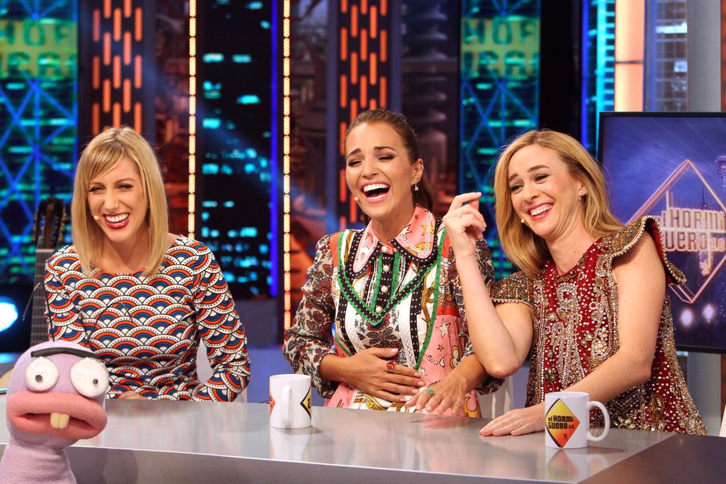 Las actrices Paula Echevarrí­a, Cecilia Freire y Marta Hazas en 'El Hormiguero'