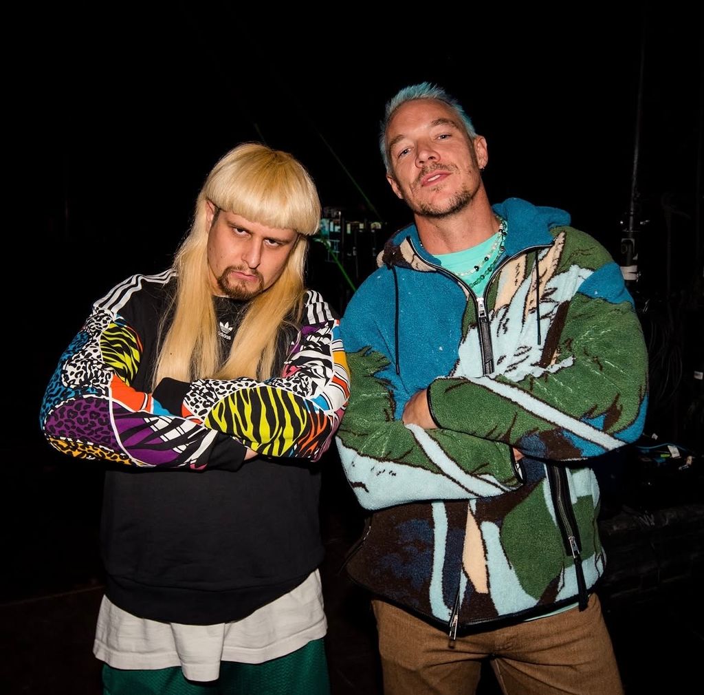 Diplo y el cantante Oliver Tree