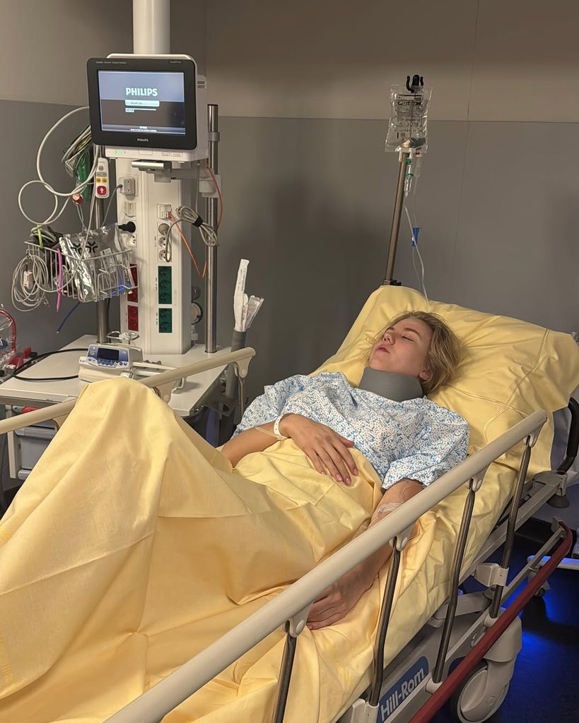 María Carolina de Borbón- Dos Sicilias tas sufrir un accidente de moto