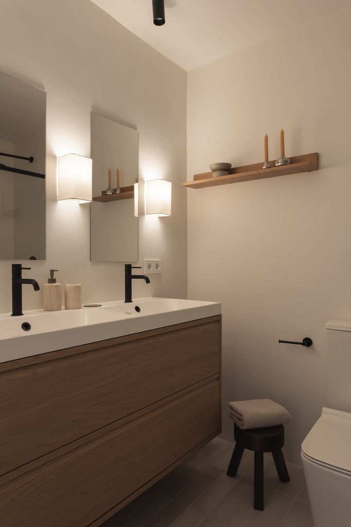 Detalle de baño del proyecto Ferrol.