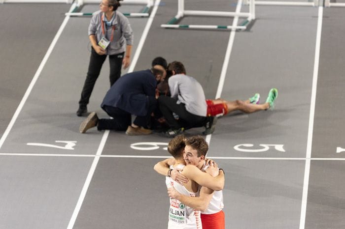 El atleta Quique Llopis recibe el alta tras su aparatosa caída