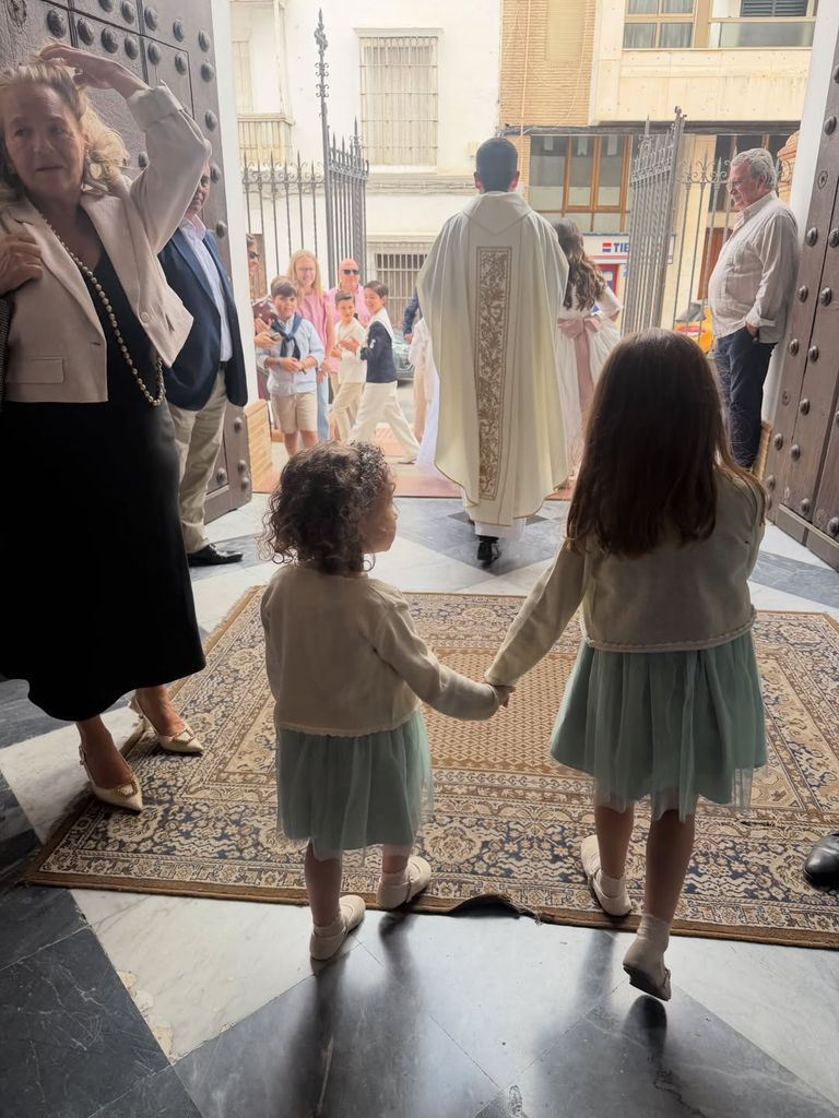 Toñi Moreno, en la comunión de su sobrino Pepe