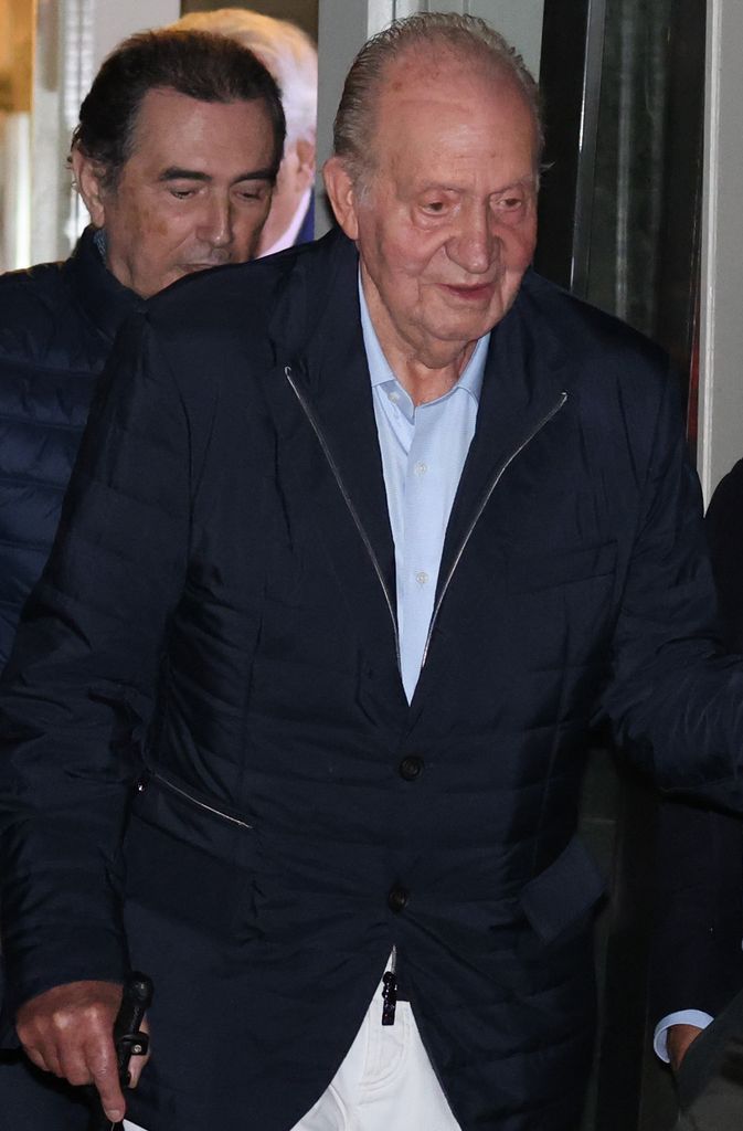 El rey Juan Carlos y Pedro Campos en Sanxenxo el 23 de abril de 2025