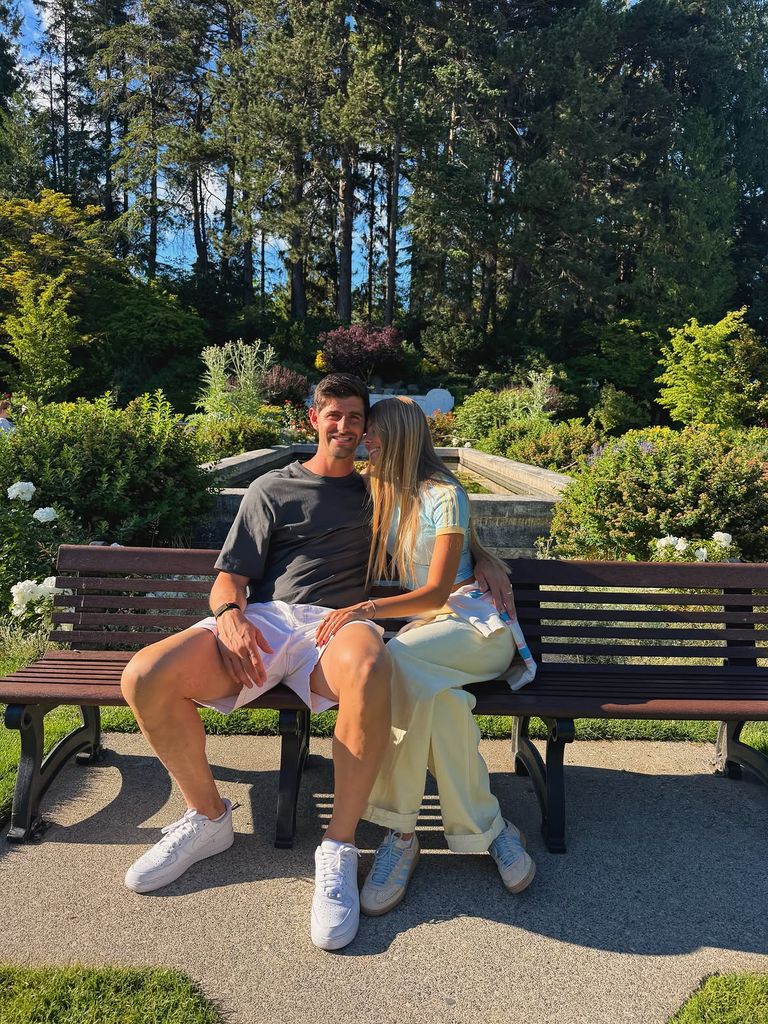 Mishel Gerzig y Courtois hacen turismo durante el Mundial 2026