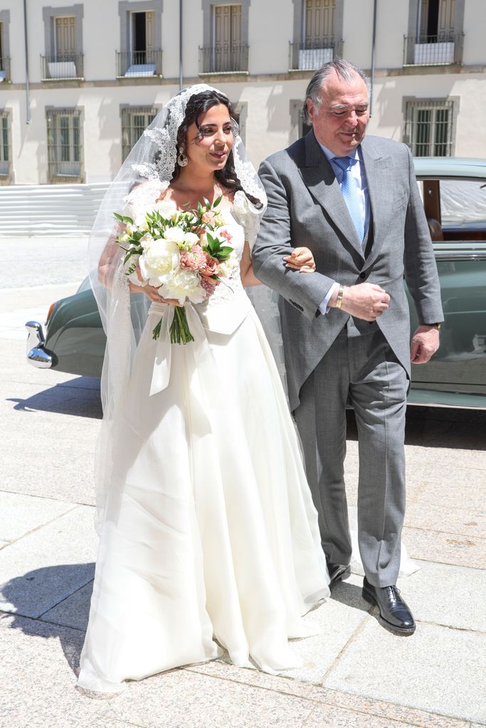 Marta García Obregón en su boda