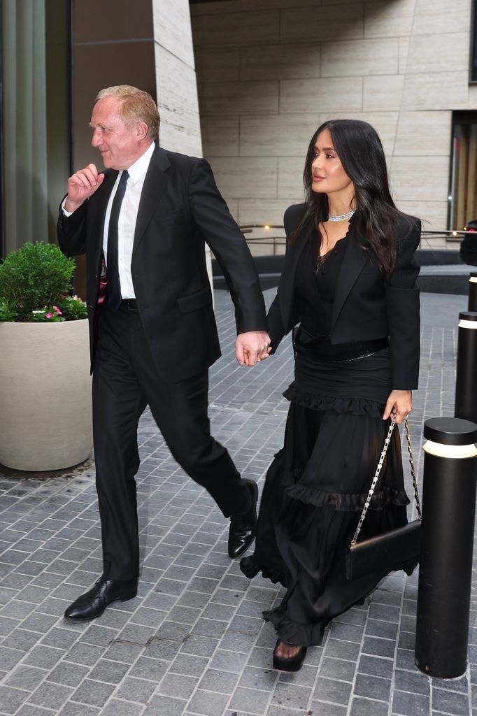 Salma Hayek y François-Henri Pinault celebraron el cumpleaños del empresario francés en Nueva York
