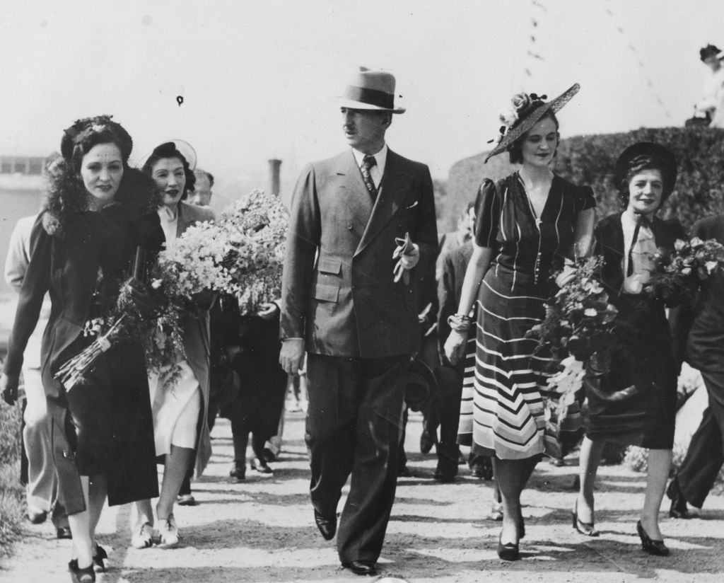 La reina Geraldine con el rey Zog