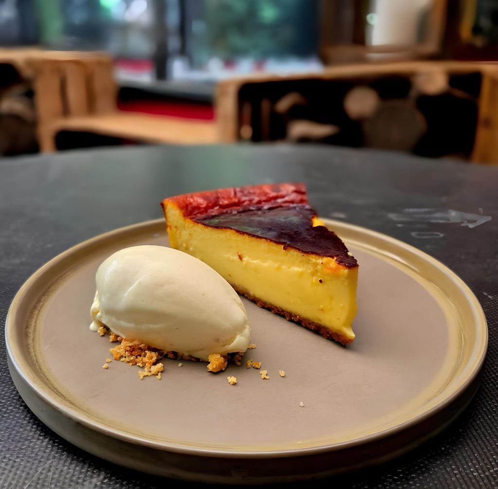 Tarta de queso azul