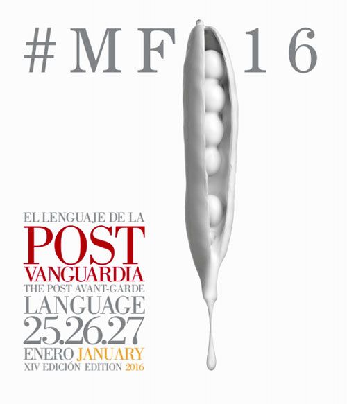 Cartel oficial de la XIV edición de Madrid Fusión, uno de los congresos más importantes del calendario gastronómico español.
