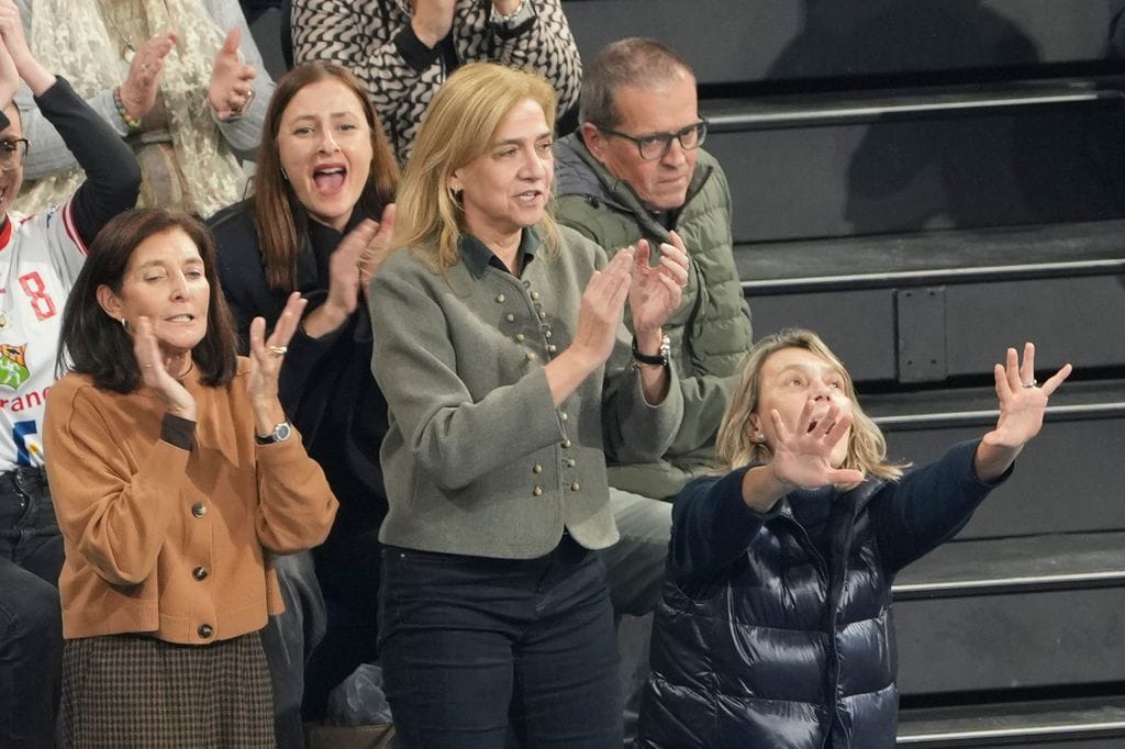 Infanta Cristina during his son Pablo Urdangarin's match in Barcelona on Wednesday, 17 December 2025