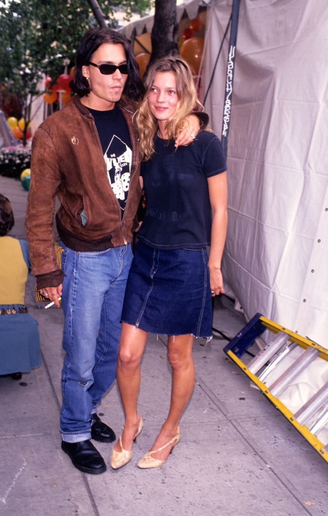 Johnny Depp y Kate Moss