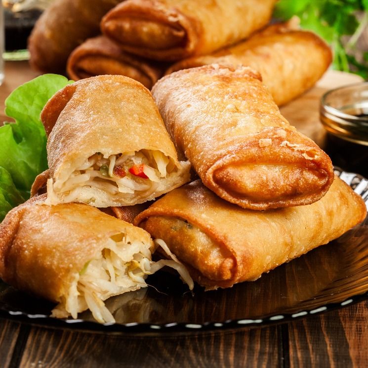 rollitos primavera gambas