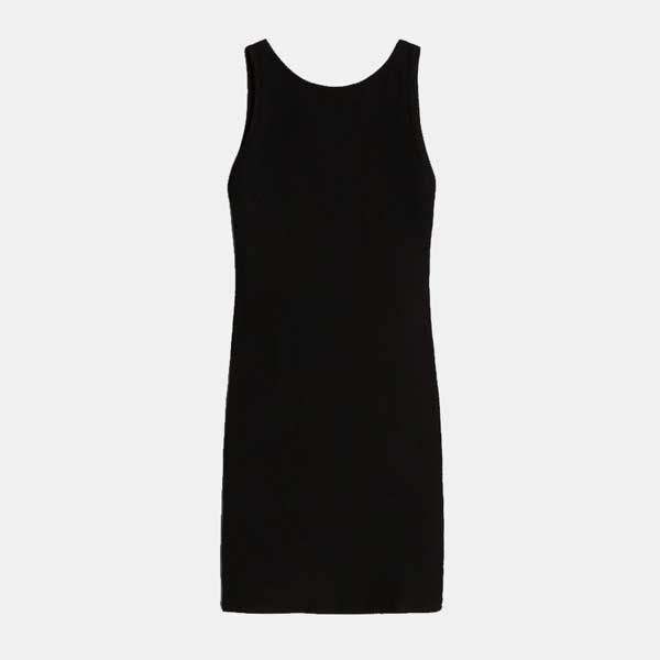 vestido punto negro