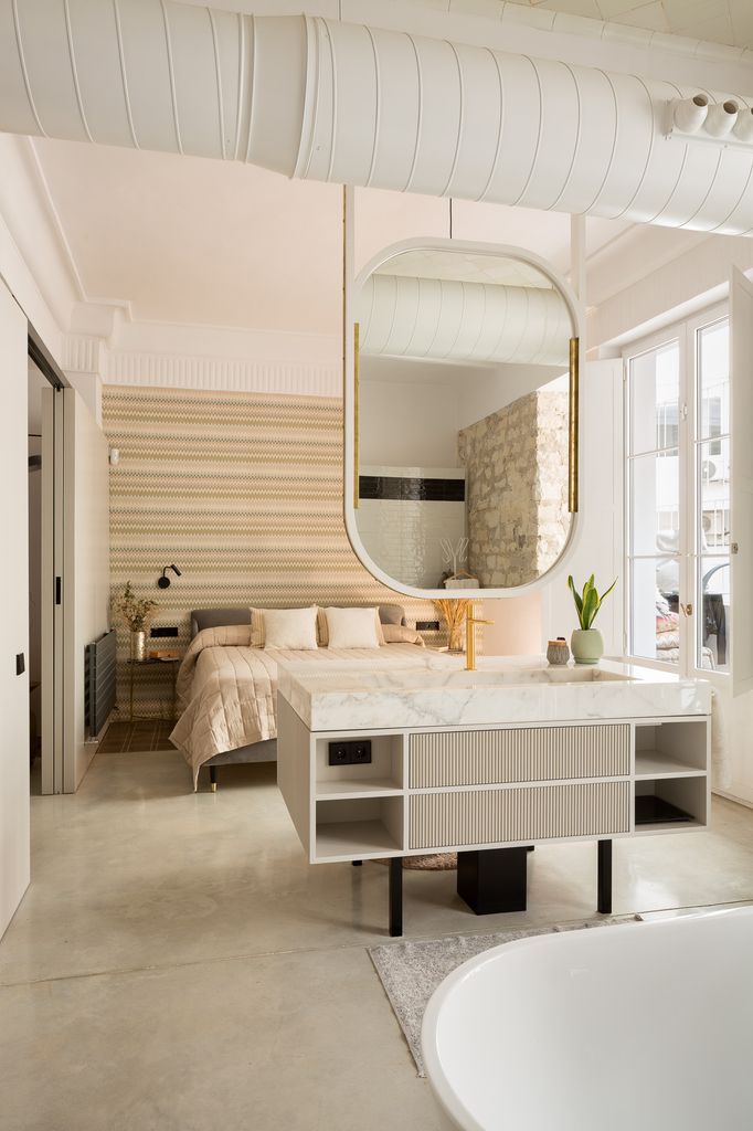 Relación del dormitorio con el baño