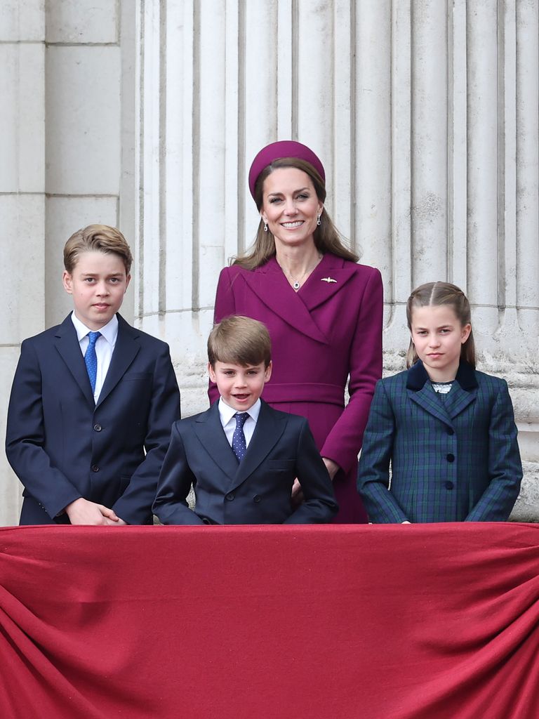 Kate Middleton y sus hijos: George, Louis y Charlotte