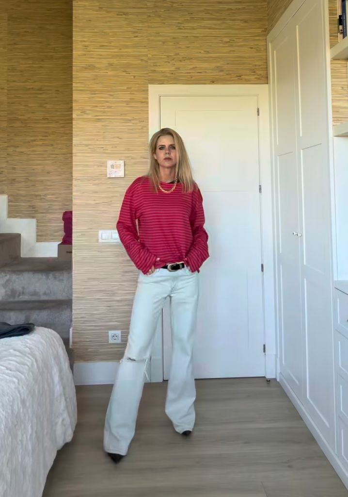Amelia Bono con total look de Zara.