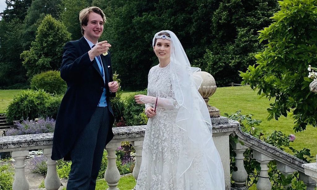La princesa Riyah en el día de su boda con Ned Dononva